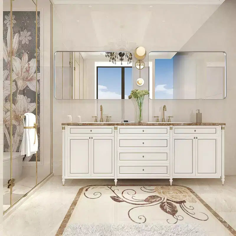 Horizontal and Vertical Rectangle Bathroom Mirror, Vanity Mirror with Aluminum Alloy Frame, Wall Mirror for Bathroom, Living Room