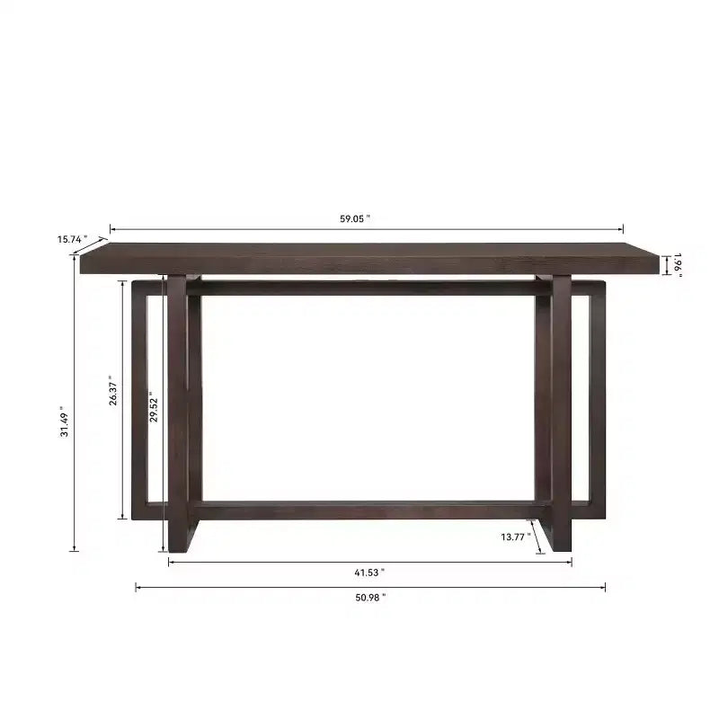 59 Modern Entryway Console Table, Hallway Table for Living Room, or Behind Sofa