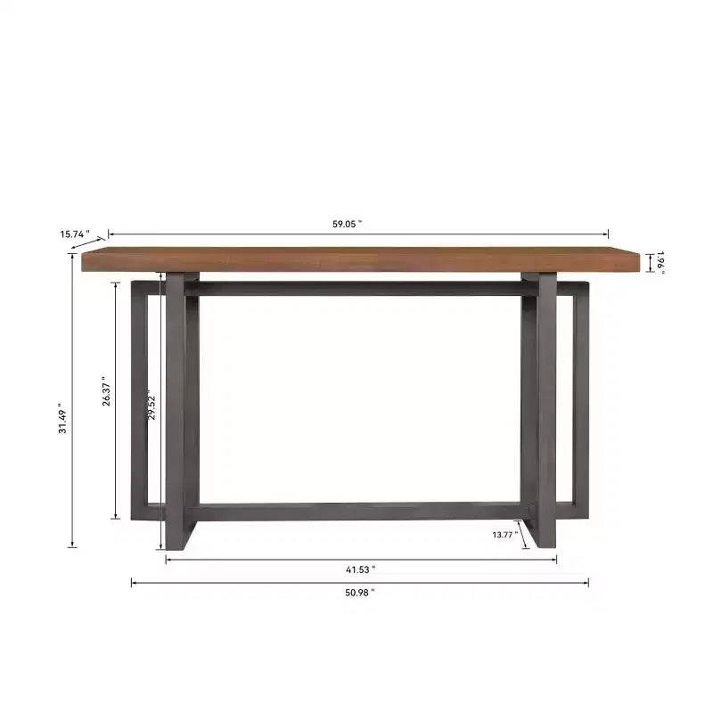 59 Modern Entryway Console Table, Hallway Table for Living Room, or Behind Sofa