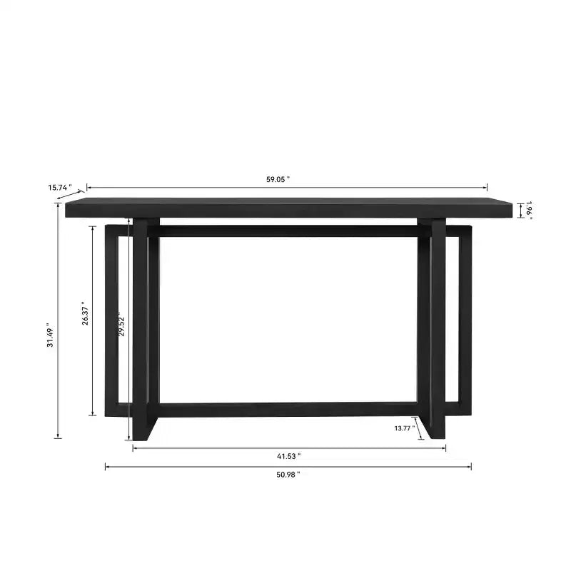 59 Modern Entryway Console Table, Hallway Table for Living Room, or Behind Sofa