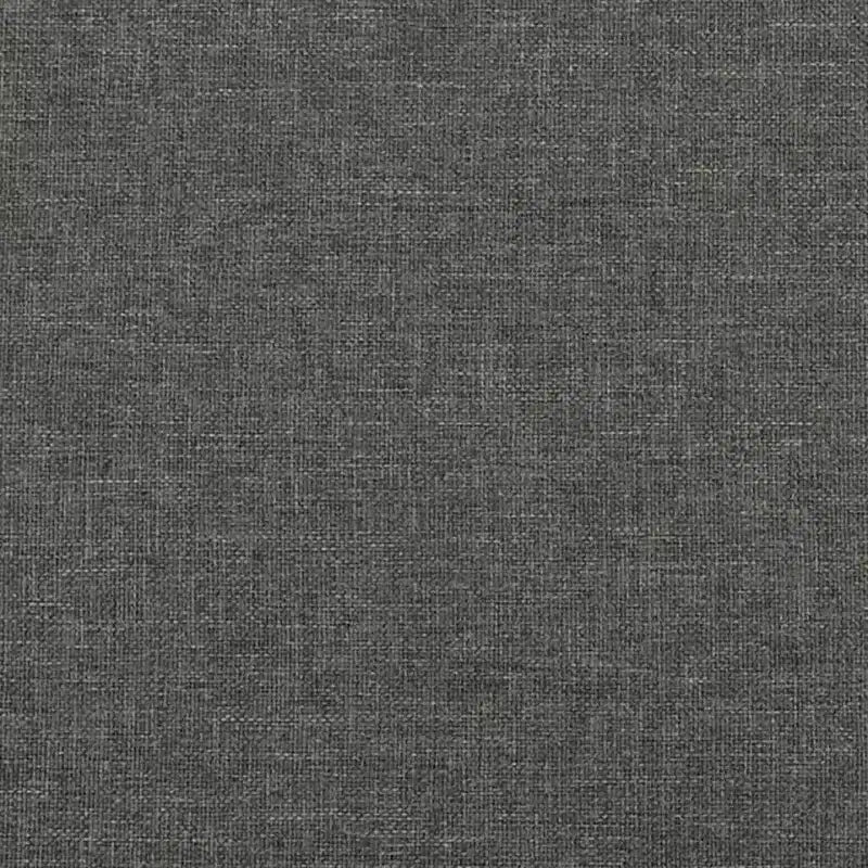 Bed Frame Dark Gray 100% polyester fabric, plywood, engineered wood