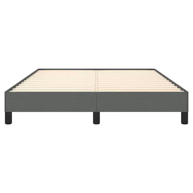 Dark Grey Bed Frame 100% polyester, plywood, engineered wood Queen