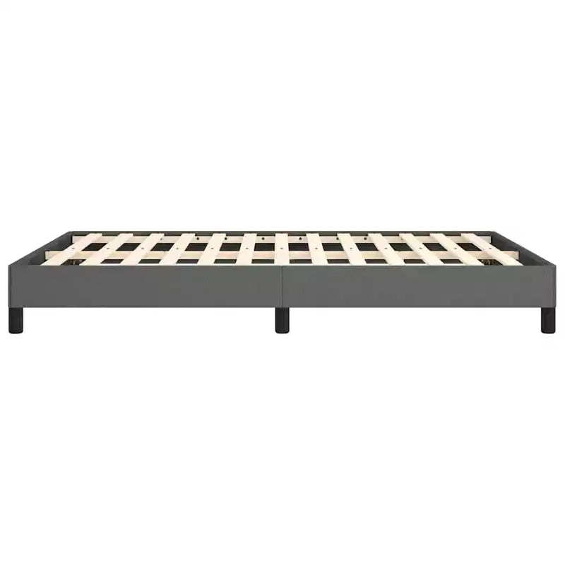 Dark Grey Bed Frame 100% polyester, plywood, engineered wood Queen