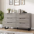 Dresser, Freestanding Horizontal Drawer with Storage, Wooden Closet Chest Storage