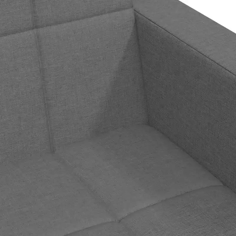 2-Seater Sofa Bed with Footstool Furniture Home Living Room Fabric