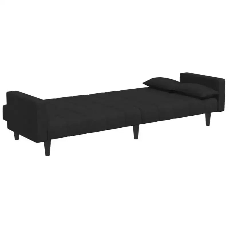2-Seater Sofa Bed with Footstool Furniture Home Living Room Fabric