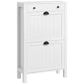 Shoe Storage Cabinet with 2 Flip Drawers for 8 Pairs of Shoes