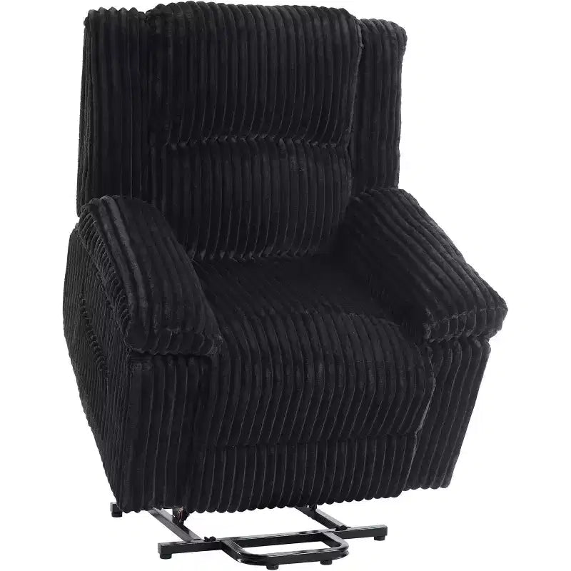 Acekool Power Lift Recliner Chair with Heat and Massage, Plush Corduroy Upholstery, Electric Reclining Lift Chair for Elderly, Living Room