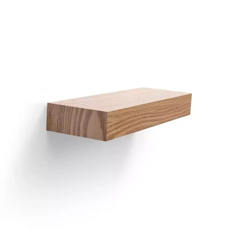 11.8 Maple Floating Shelf C invisible-bracket wood wall mount, perfect bathroom/bedroom/kitchen dcor or book/plant display, easy install.