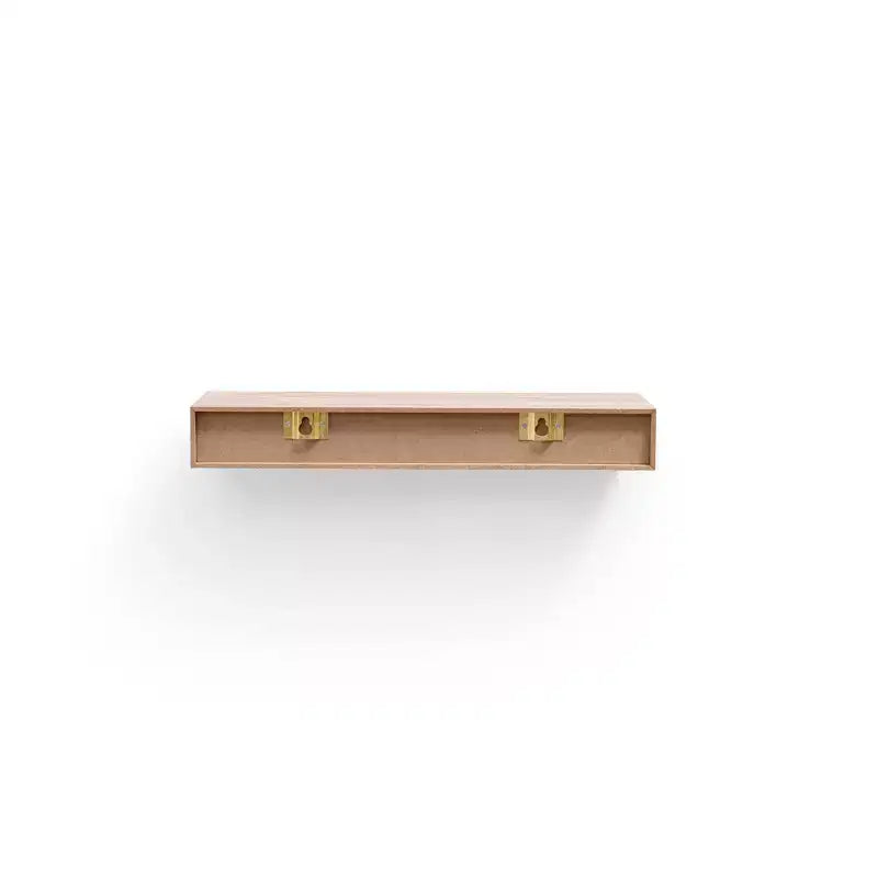 11.8 Maple Floating Shelf C invisible-bracket wood wall mount, perfect bathroom/bedroom/kitchen dcor or book/plant display, easy install.