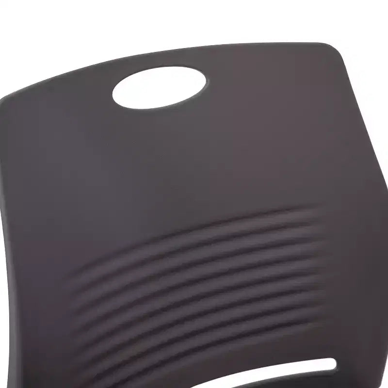 Série HERCULES Lot de 5 chaises empilables en plastique de qualité commerciale, capacité 300 kg, avec piètement luge en acier thermolaqué et poignée de transport intégrée